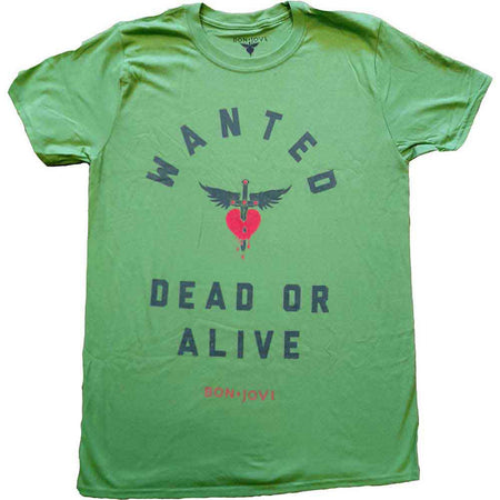 Bon Jovi - Wanted  - Green t-shirt