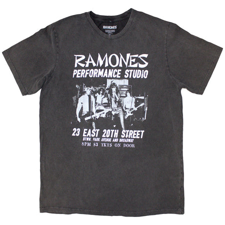 Ramones - East Village - Charcoal Grey Stone Wash t-shirt