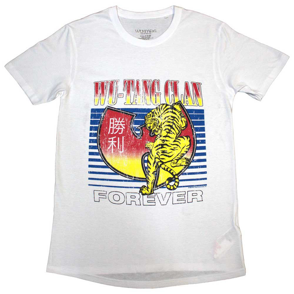 Wu Tang Clan Tiger White Tshirt burning airlines