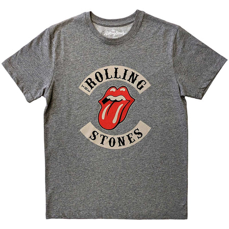 The Rolling Stones -  Biker Tongue - Grey t-shirt
