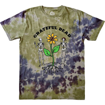 Grateful Dead - Keep It Green - Grey -  Dye. Wash t-shirt