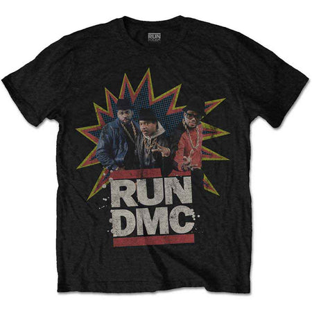 RUN DMC - POW! - Black  t-shirt