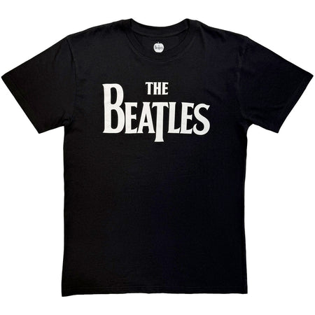 The Beatles - Drop T Logo Mono - Black t-shirt