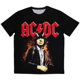 AC/DC - Angus Highway To Hell - Sublimation Print Black  t-shirt