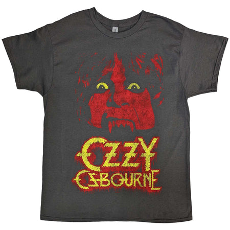 Ozzy Osbourne - Yellow Eyes Jumbo - Charcoal Grey t-shirt