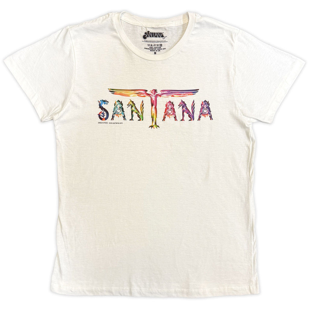 Santana - Angel Wings Logo - White t-shirt