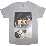 AC/DC - Angus Stage-Fifty  - Grey T-shirt