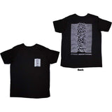 Joy Division - Pulsar Pocket Wave with Back Print - Black t-shirt