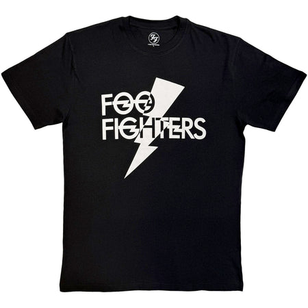 Foo Fighters - Flash Logo Mono - Black t-shirt
