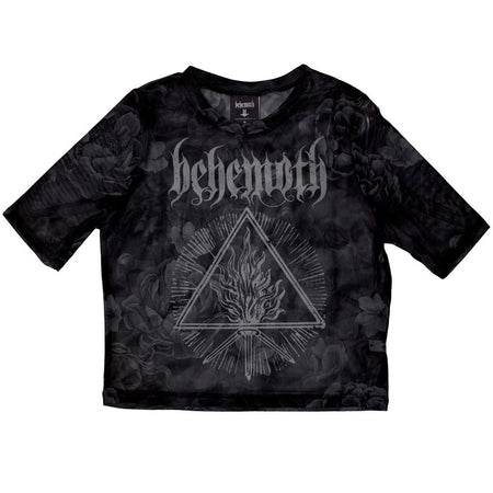 Behemoth - Furor Divinus - Ladies Black Mesh Crop Top t-shirt