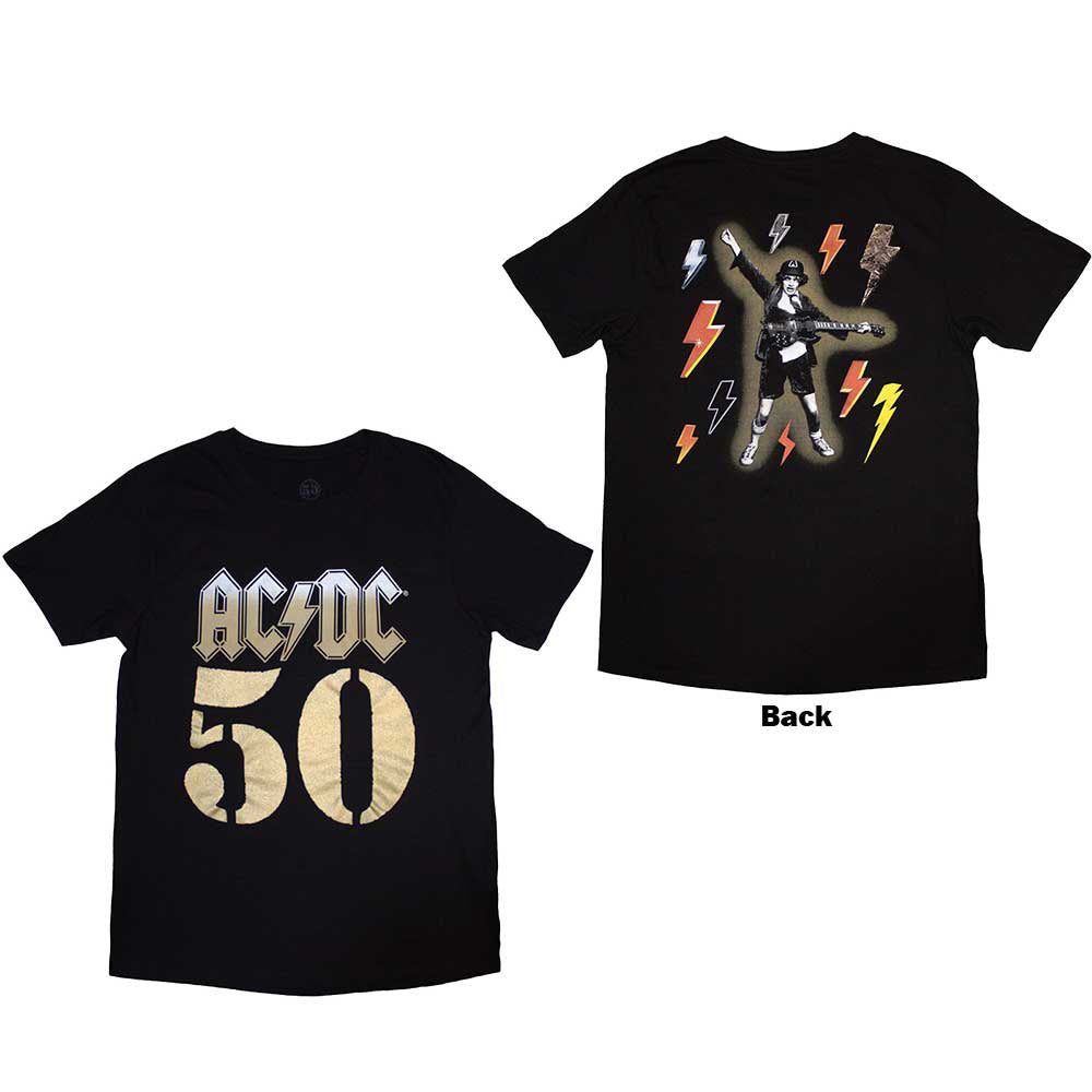 AC/DC - Bolt Array - Fifty - Black T-shirt – burning airlines