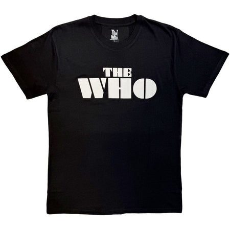 The Who - Block Logo Mono - Black t-shirt
