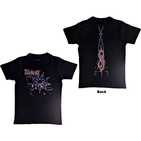 Slipknot - The End, So Far Band Photo with Backprint  Black t-shirt
