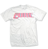 The Cure - Neon Logo-2019 Tour - White t-shirt
