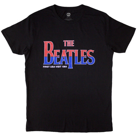 The Beatles - First USA Visit - Black  t-shirt