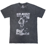 Bob Marley - Hawaii- Dye Wash Charcoal Grey t-shirt