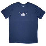 Aerosmith - Mini Wings Logo - Denim Blue T-shirt