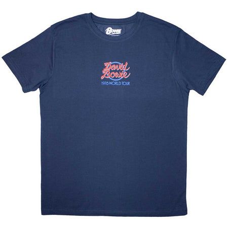 David Bowie - Mini 1978 World Tour Logo - Denim Blue T-shirt