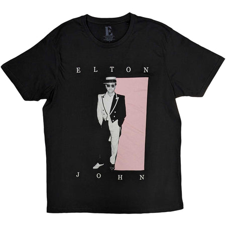 Elton John - Tux Photo - Black t-shirt
