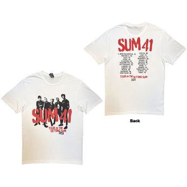 Sum 41 - Tour '24  Pt 2 Spray Paint - White t-shirt