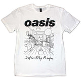 Oasis - Definitely Maybe Line Drawing - White t-shirt