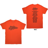 Bruce Springsteen - Tour '24 River Font - Orange t-shirt