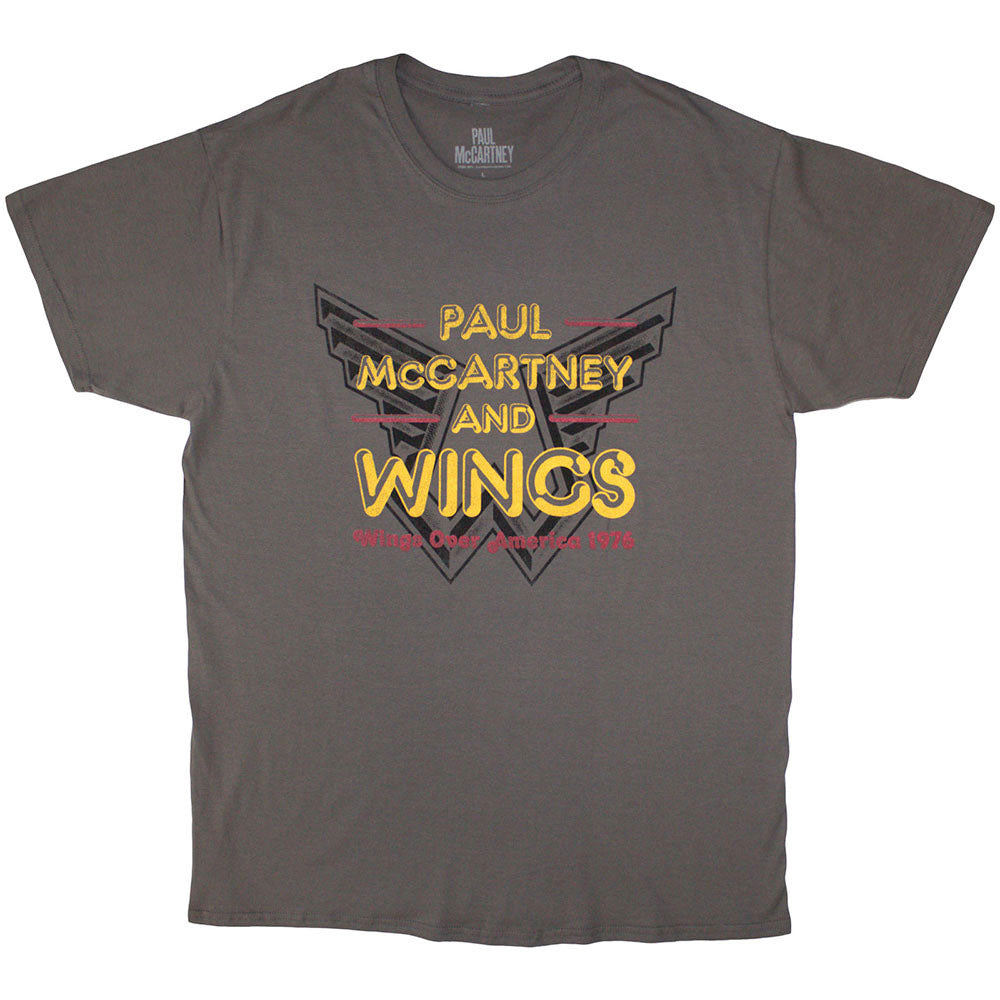 Paul McCartney - Wings Over America '76 - Charcoal Grey  t-shirt