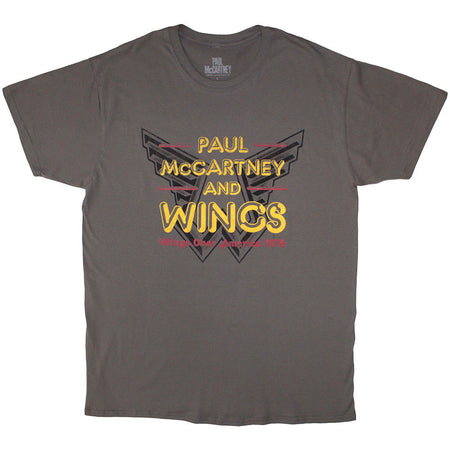 Paul McCartney - Wings Over America '76 - Charcoal Grey  t-shirt