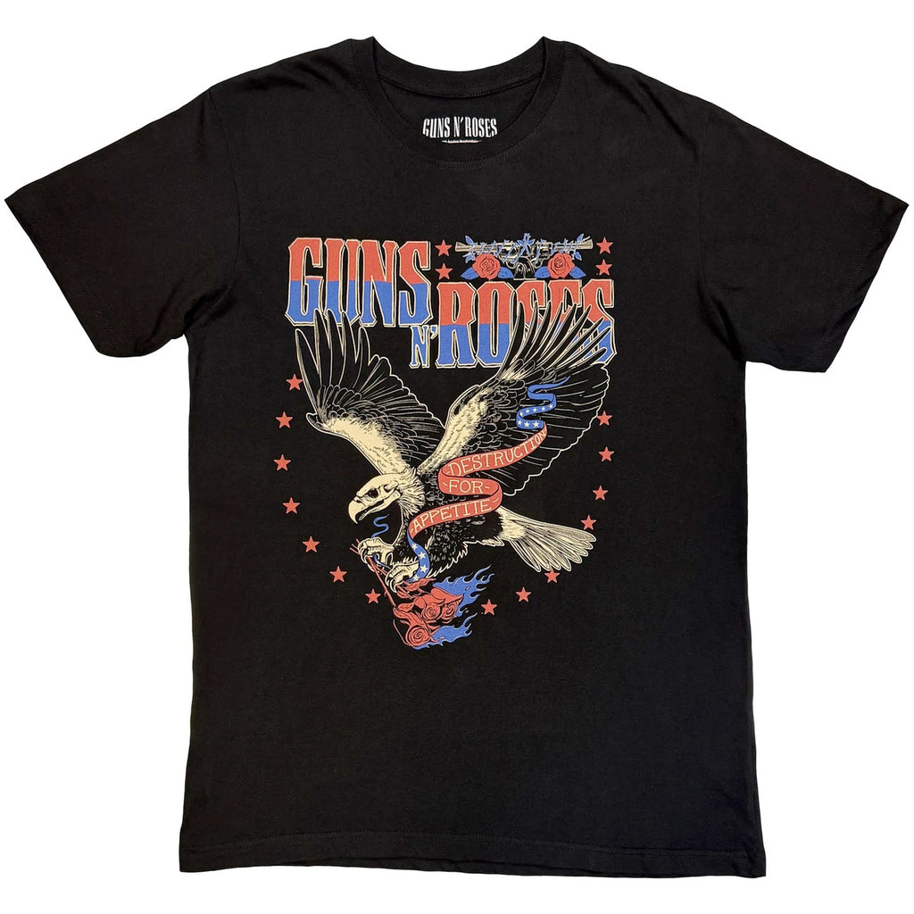 Guns N Roses - Eagle Skull - Black  t-shirt