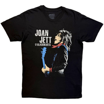 Joan Jett - Blue Guitar - Black  t-shirt