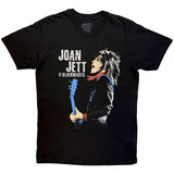 Joan Jett - Blue Guitar - Black  t-shirt