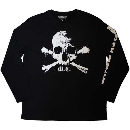 Motley Crue - Orbit Skull - Long Sleeve Black t-shirt