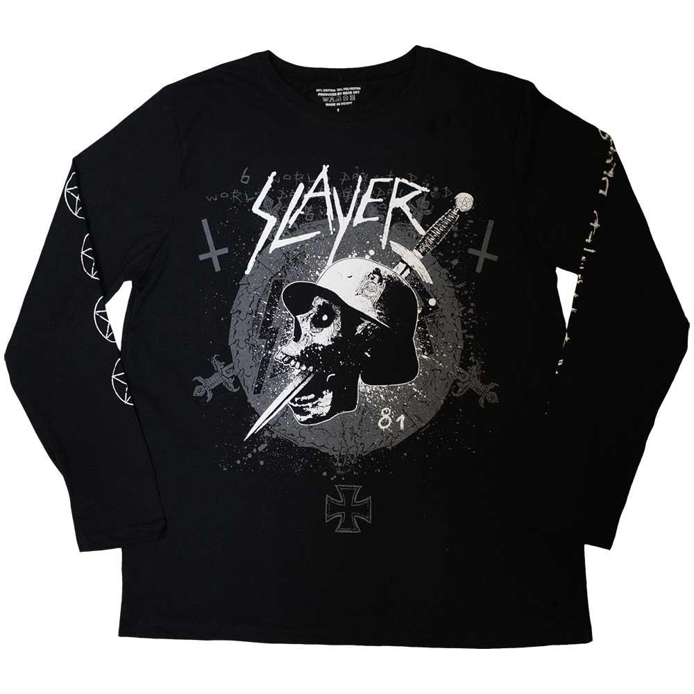 Slayer - Dagger Skull - Long Sleeve Black t-shirt