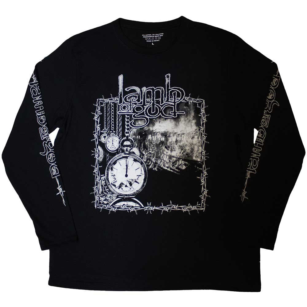 Lamb Of God - Barbed Wire - Long Sleeve Black t-shirt