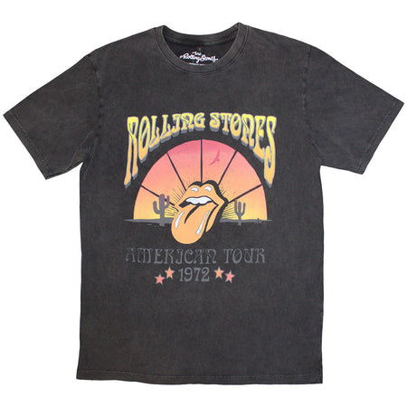 The Rolling Stones - Desert '72 - Charcoal Grey Stone Wash  t-shirt