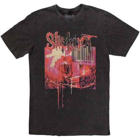 Slipknot - The End, So Far Barcode- Charcoal Grey Stone Wash t-shirt