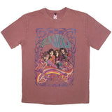 The Who - Psych Floral - Kashmir Red Stone Wash  t-shirt