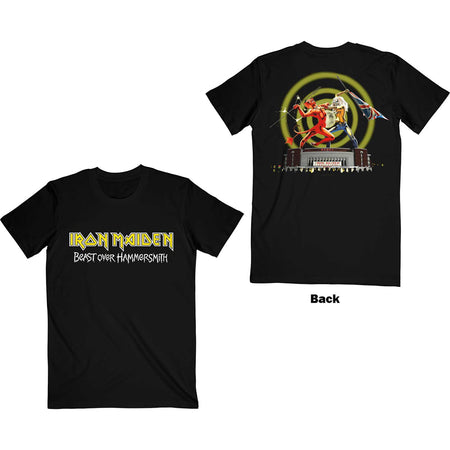 Iron Maiden - Beast Over Hammersmith-Eddie & Devil - Black T-shirt