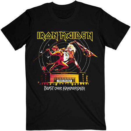 Iron Maiden - Beast Over Hammersmith-Eddie & Devil Tonal - Black T-shirt