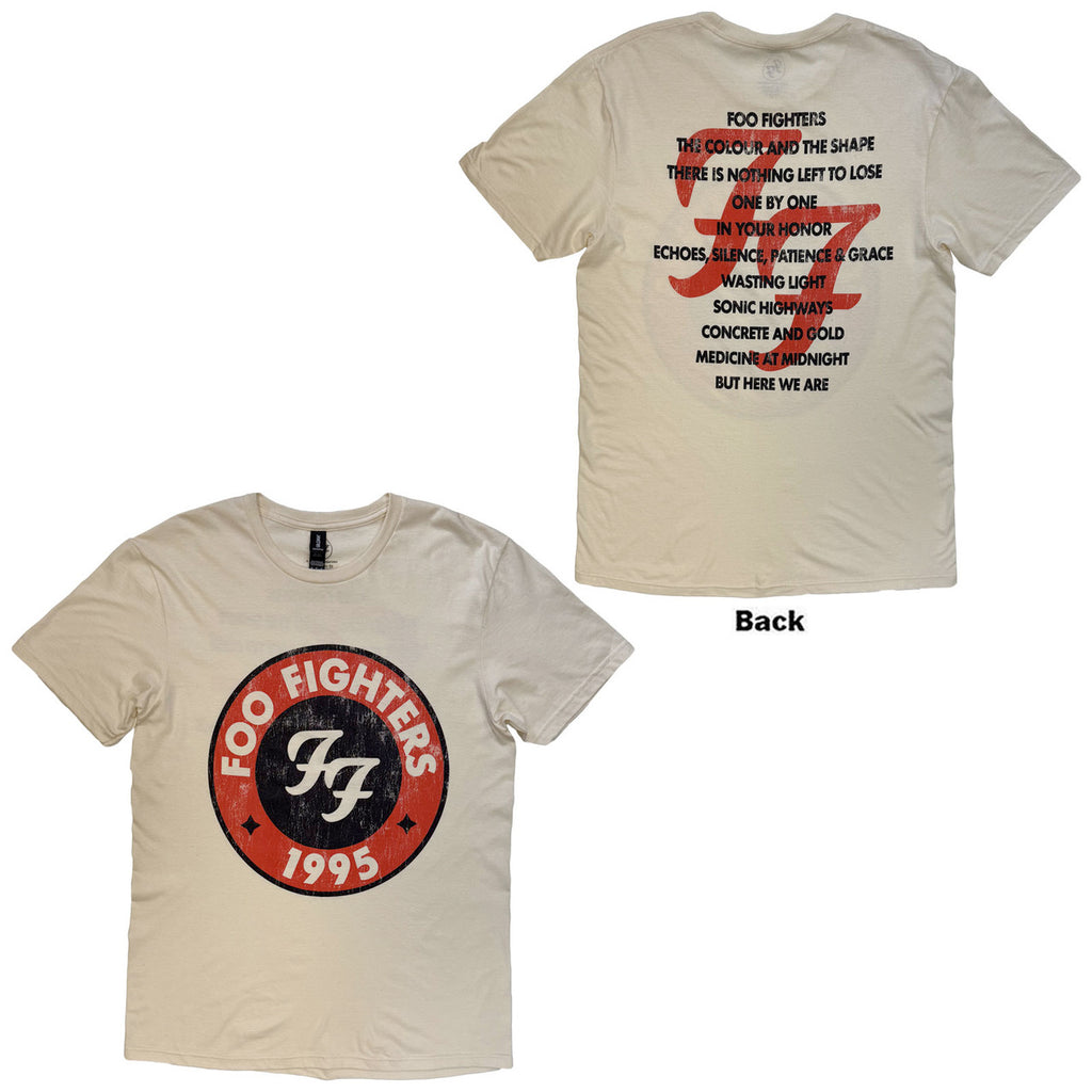 Foo Fighters - 1995-2025 Albums - Natural t-shirt