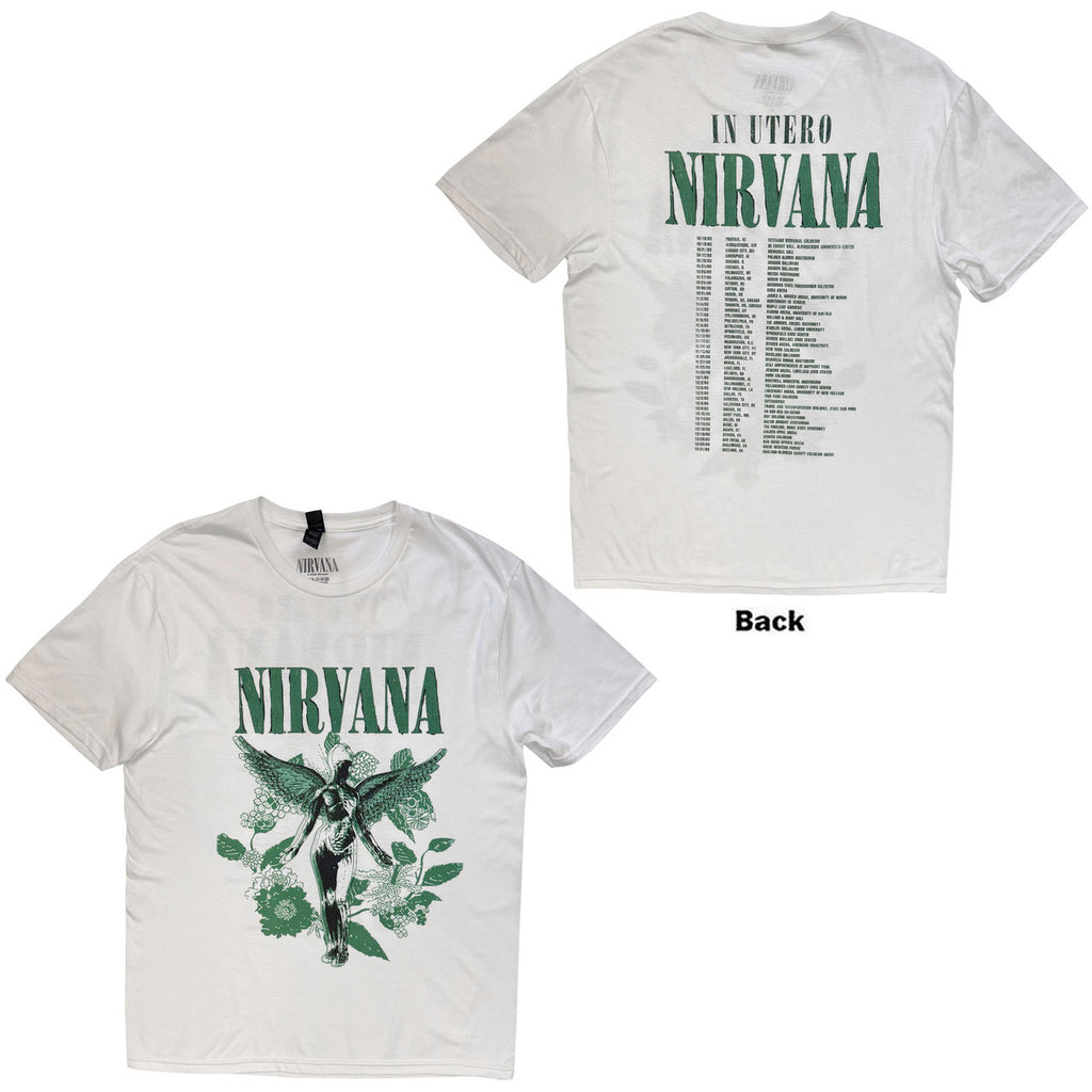 Nirvana - In Utero Green - White t-shirt