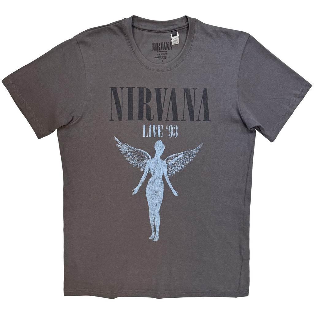 Nirvana - Live '93 Angel - Charcoal Grey t-shirt