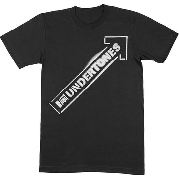 The Undertones - Arrow Spray White - Black t-shirt