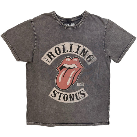 The Rolling Stones - Tour '78 - Charcoal Grey Stone Wash  t-shirt
