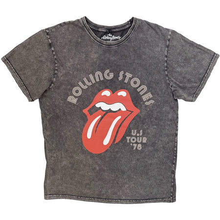 The Rolling Stones - US Tour '78 - Charcoal Grey Stone Wash  t-shirt