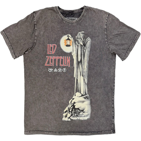 Led Zeppelin - Hermit - Charcoal Grey Stone Wash  t-shirt