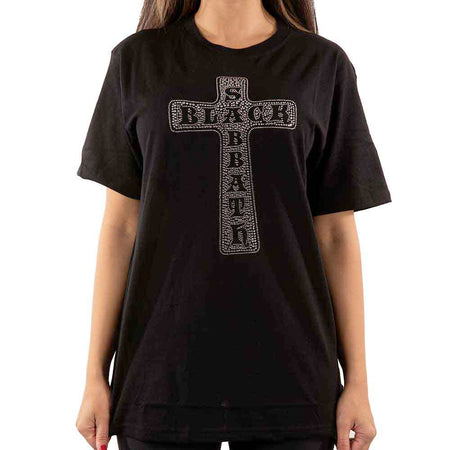 Black Sabbath - Cross - Embellished Black  t-shirt