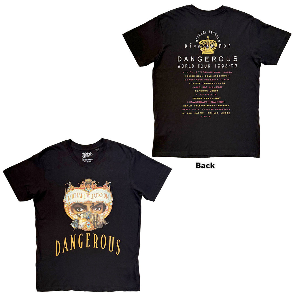 Michael Jackson - Dangerous World Tour - Black  t-shirt
