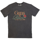 Guns N Roses - California 1985 - Charcoal Grey Stone Wash  t-shirt