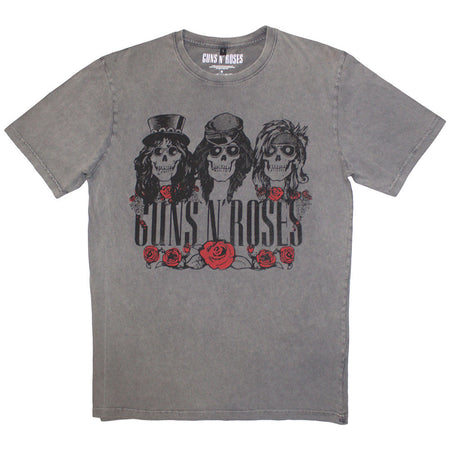 Guns N Roses - Hell Group -  Grey Stone Wash  t-shirt